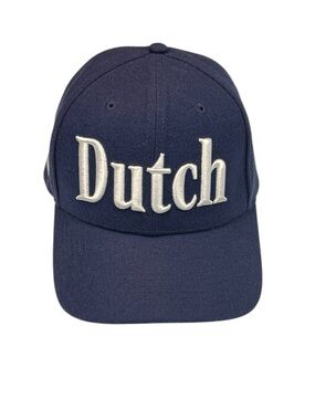 Dutch Bros Navy Wool Baseball Cap Embroidered With SUNNY SIDE Patch.